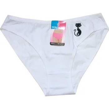 Dámské kalhoty Dámské kalhotky bokové KOČIČKA 25191 bílé