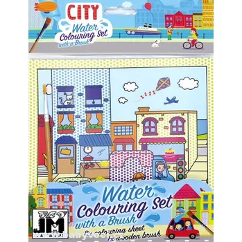 Magnetická kreslící tabulka Vodové omalovánky město > varianta město