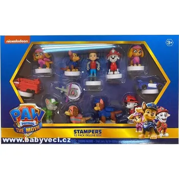 Magnetická kreslící tabulka Razítka paw patrol postavičky tlapková patrola velká sada > varianta velká sada