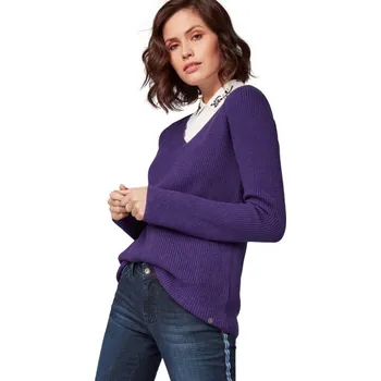 Dámský svetr TOM TAILOR DÁMSKÝ SVETR DO VÉ- PURPUR