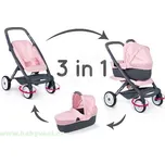 Kočárek hluboký a sportovní Maxi Cosi & Quinny Smoby 3v1 pink powder > varianta 3v1 pink powder