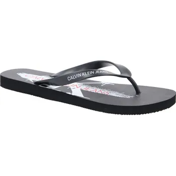Pánské pantofle CALVIN KLEIN JEANS Žabky EDOARDO | Barva:černý | Velikost:40