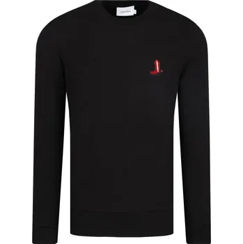 Pánská mikina Calvin Klein Mikina FRENCH TERRY BADGE | Barva:černý | Velikost:XXL