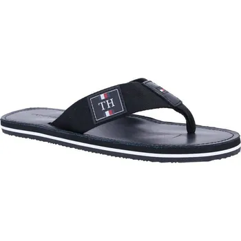 Pánské pantofle Tommy Hilfiger Žabky s přídavkem kůže | Barva:černý | Velikost:42