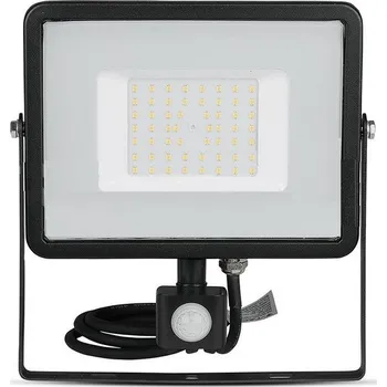V-TAC PRO LED reflektor 50W s pohybovým čidlem se SAMSUNG čipy Studená bílá 6000 - 6500K