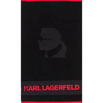 Pokrývka hlavy Karl Lagerfeld Ručník | Barva:černý | Velikost:OS