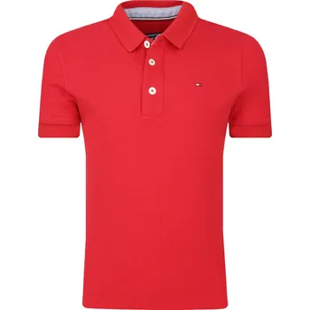 Pánské tričko Tommy Hilfiger Polokošile | Barva:červený | Velikost:140