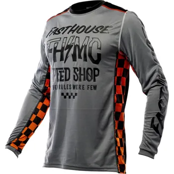 Moto dres Fasthouse Youth Grindhouse Brute Jersey Gray Black Velikost: YS