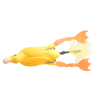 Umělá nástraha 3D DUTÝ KAČÍREK 10CM 40G PLOVOUCÍ- ŽLUTÁ