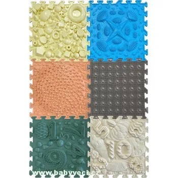 Masážní ortopedické podložky set 6 ks Chytrá příroda > varianta chytrá příroda