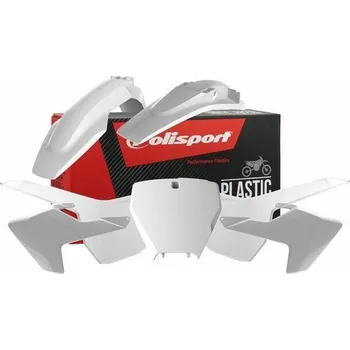 POLISPORT kompletní plasty (bez startovního čísla) HUSQVARNA TE/FE 250/300, TE 125/250, FE 250/350/450 17-19, barva bílá HUSQVARNA TE 250 rok 17-19