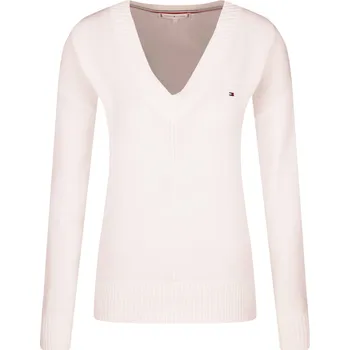 Dámský svetr Tommy Hilfiger svetr kesha | Barva:pudrově růžový | Velikost:XS