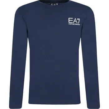 Pánská móda EA7 Tričko s dlouhým rukávem | Barva:tmavě modrá | Velikost:140