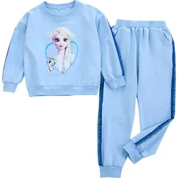 Frozen (Ledové království) Tepláková souprava Frozen (princezna Elsa) modrá se srdíčkem Velikost: 130 / 7-8 let