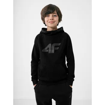 Dívčí mikina 4F HJZ22-JBLM002 DEEP BLACK Dětská mikina EU 128