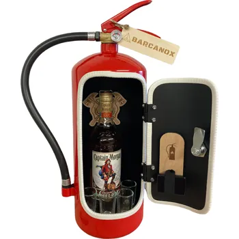 Dárkový potravinový koš Hasičák bar speciál, bílá lemovka