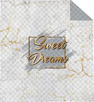Přehoz na lůžko Detexpol Sweet Dreams přehoz mramorově bílá 220 x 240 cm