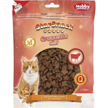 Pamlsek pro kočku Nobby StarSnack Cat Croquette Beef funkční pamlsky 125g