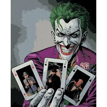 Zuty Malování podle čísel Joker a karty Batman