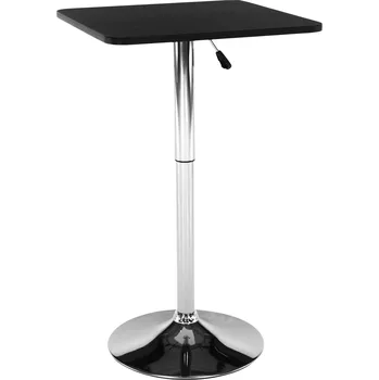 Barový stolek Max-i Barový stůl s nastavitelnou výškou, černá, 57x84-110 cm, FLORIAN