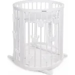 Mimiko kulatá postýlka 9v1 Crowns - White