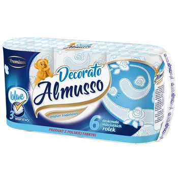 Toaletní papír Toaletní papír Almusso Dekorato 3vrs., 6ks v balení, modrý, 22m