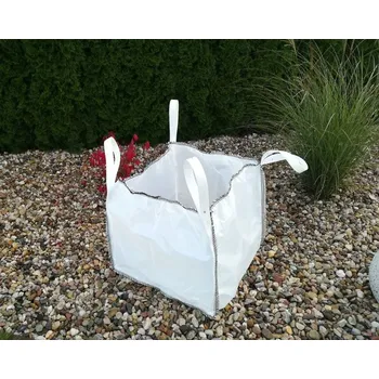 Venkovní odpadkový koš JUTA Big Bag vak 500 kg 60×60×60 cm – vak na zahradní odpad, pytel na listí, trávu a bioodpad 216  L 125060
