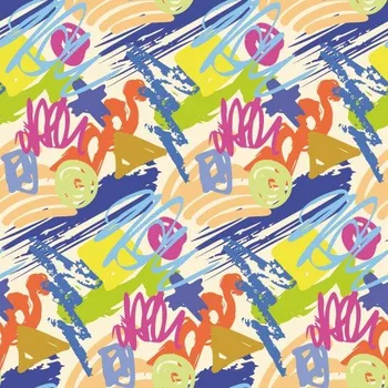 Šusťákovina KENT, potisk abstraktní vzor č. 73, látka metráž