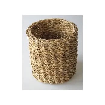 košík kulatý malý pr.17x16cm mořská tráva