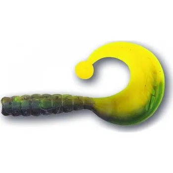 Umělá nástraha Magic Trout Gumová nástraha CURLY B-BOBBLES 4,2cm černá - žlutá