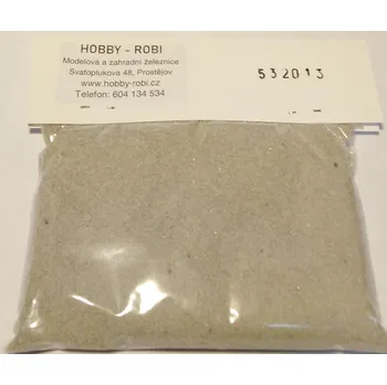 Modelová železnice Štěrk světle šedý jemný - Mobe 532013