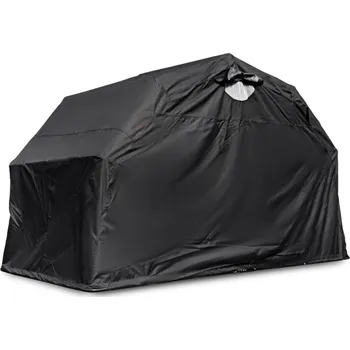 Skládací moto garáž L 345 x 188 x 190 cm černá