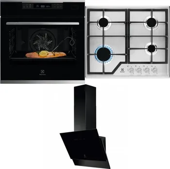 Set domácích spotřebičů ELECTROLUX KOBCS31X + ELECTROLUX KGS6426SX + ELECTROLUX LFV616K