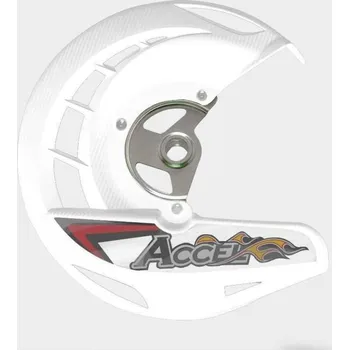 Brzdový kotouč ACCEL kryt předního brzdového kotouče YAMAHA YZ 125/250 02-18, YZ 250F/450 03-13, WR 250/450F 03-17 barva bílá (průměr 20)
