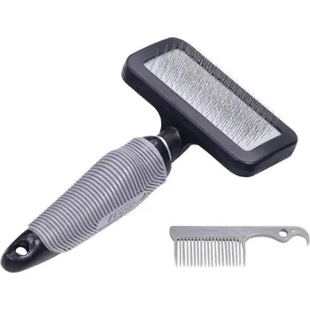 Kartáč pro zvířata Nobby Starline Medium hřeben finišák hnědý