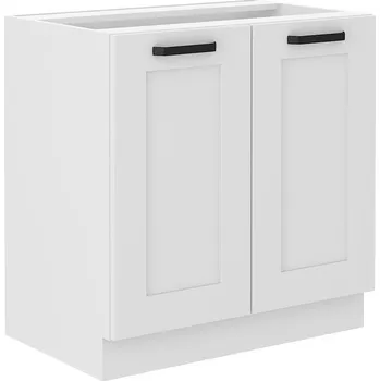 Kuchyňská skříňka Spodní skříňka LUNA bílá/bílá matná MDF 80 D 2F BB