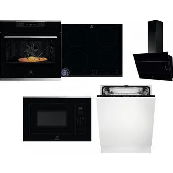 Set domácích spotřebičů ELECTROLUX KOBCS31X + ELECTROLUX LIR60433B + ELECTROLUX LFV316K + ELECTROLUX LMS4253TMX + ELECTROLUX EEA27200L