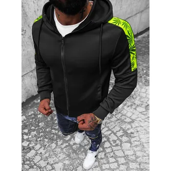 Pánská mikina Ozonee Pánská mikina s kapucí Fatihabegim černá M