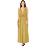 Letní šaty na ramínka s odhalenými zády M483 FIGL Barva: Světle zelená, Velikost: L