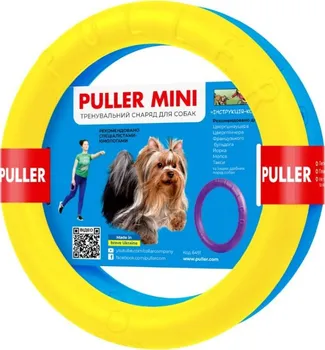 Hračka pro psa Collar Puller For Freedom Mini 2 ks 18 cm žlutý/modrý