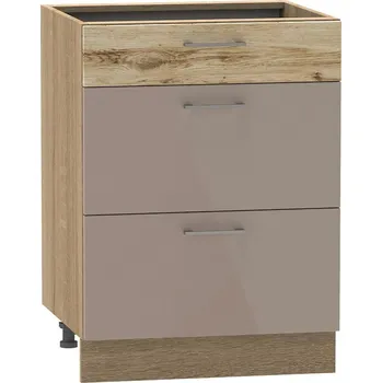 Kuchyňská skříňka Kuchyňská skříňka Mocca D60 S/3 Macate Lesk Bb