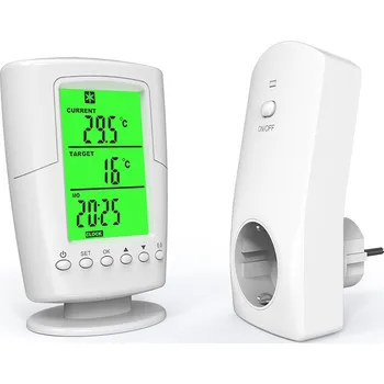 Termostat REER Termostat bezdrátový digitální WT2000 s přijímačem do zásuvky