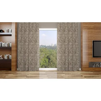 Orbytex Zatemňovací závěs hotový - Stella tmavě béžová Rozměry: Š/V 145x180 (1ks), Vršek závěsu: ŘASÍCÍ STUHA