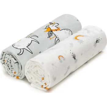 látková plena T-tomi Bavlněné osušky - sada 2 kusů, 80 x 100 cm Unicorns
