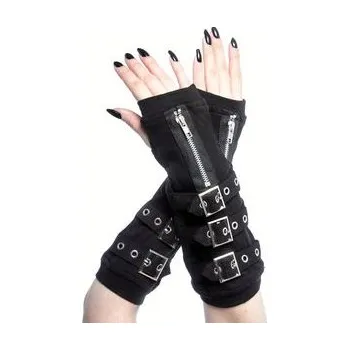 Rukavice Gotické rukavice s přezkami a zipem