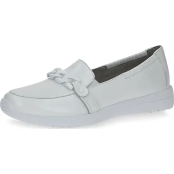 Dámské lodičky Dámská kožená mokasína 9-9-24762-20-102 Caprice bílá Barva: white nappa, Velikost: 38
