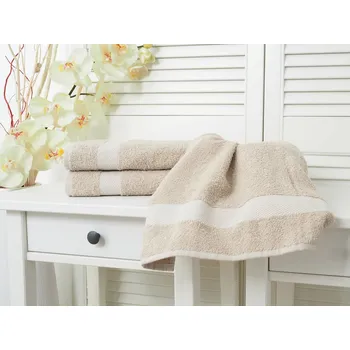 Ručník B.E.S. Petrovice Adria bavlněný froté ručník Bílá káva 50 x 100 cm