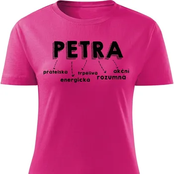 Dámské tričko Petra Barva: Růžová, Velikost: XL