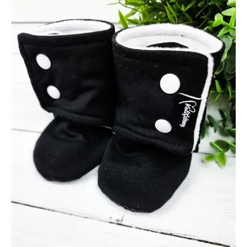 Capáčky Capáčky s microfleece BLACK White VELIKOST: 3 délka stélky: 13cm