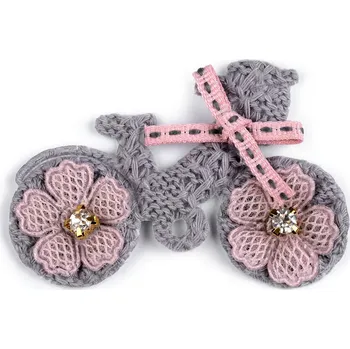 Nášivka Aplikace / nášivka kolo, barva šedá